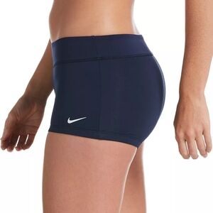 Women's Nike Essential Kick Navy Swim Shorts Size Medium